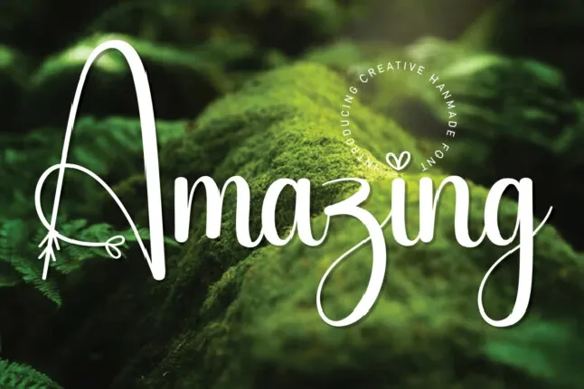 Amazing Script font