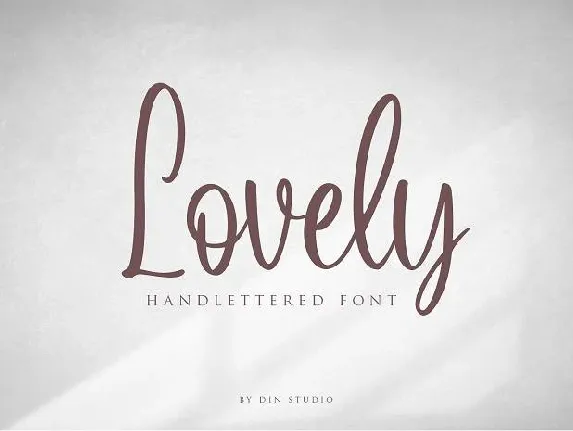 Lovely Script font