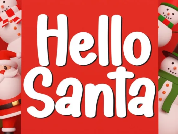 Hello Santa Display font