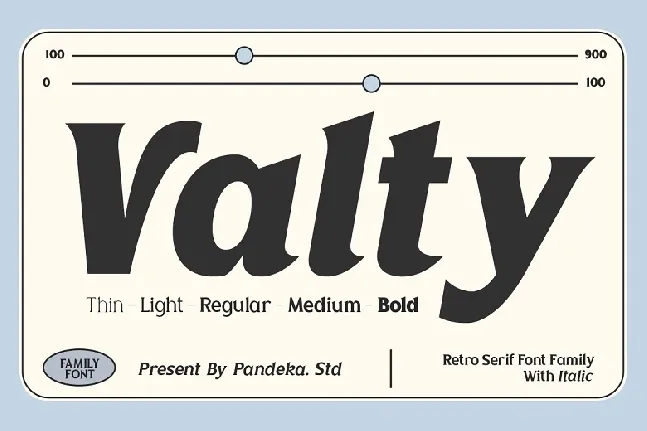 Valty font