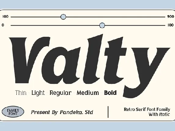 Valty font