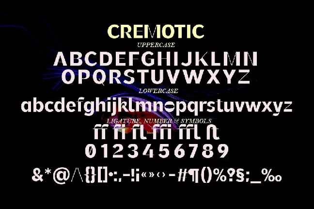 Cremotic font