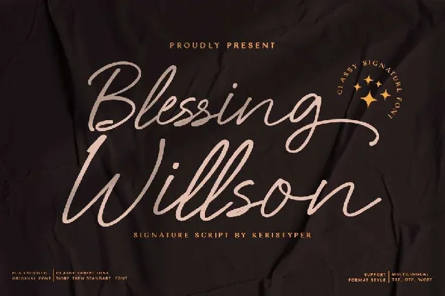 Blessing Willson font