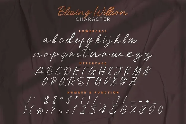 Blessing Willson font