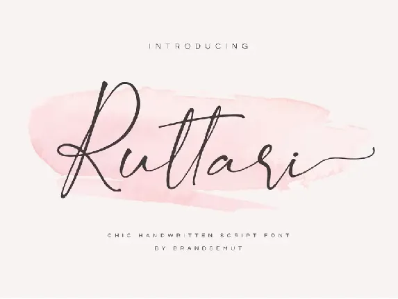 Ruttari font