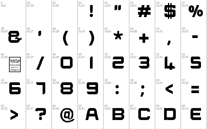 E-SQUARE font