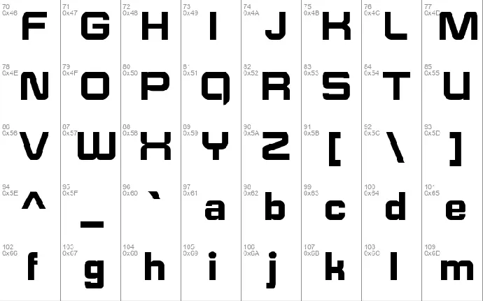 E-SQUARE font