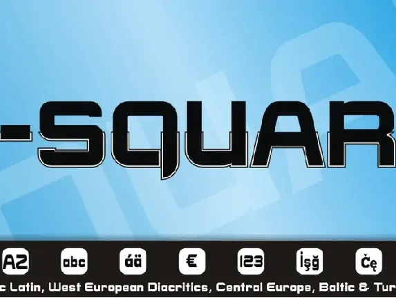 E-SQUARE font