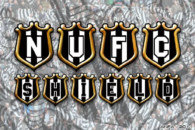 NUFC Shield font