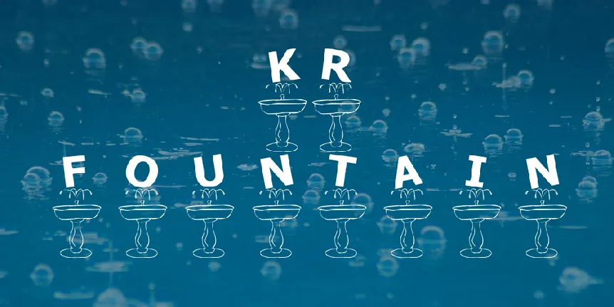 KR Fountain font