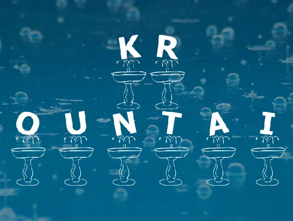 KR Fountain font