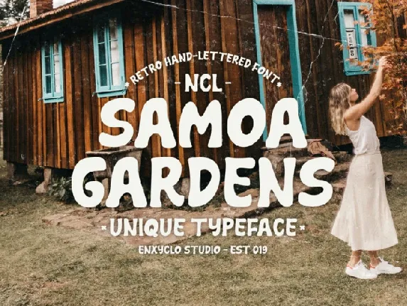 NCL Samoa Gardens font