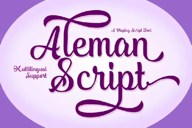 Aleman Script font