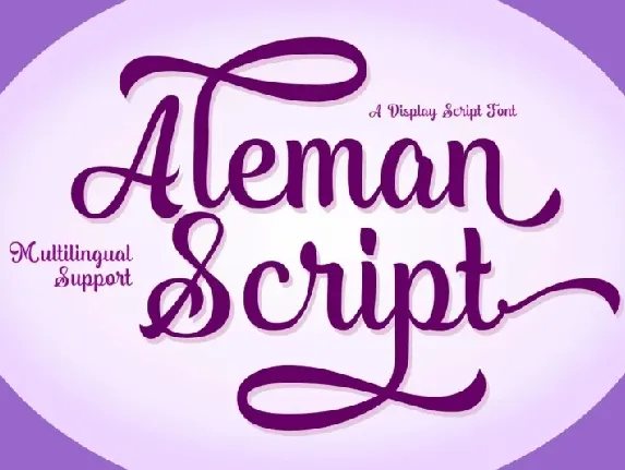 Aleman Script font