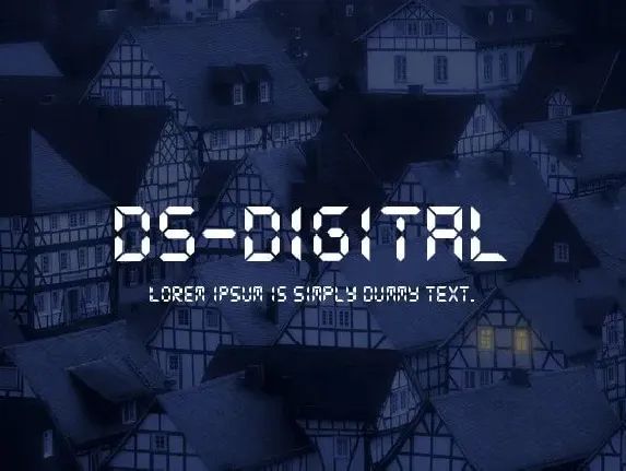 DS Digital font