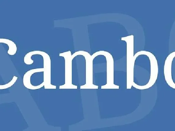 Cambo font