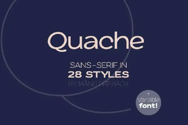 Quache Sans Serif font