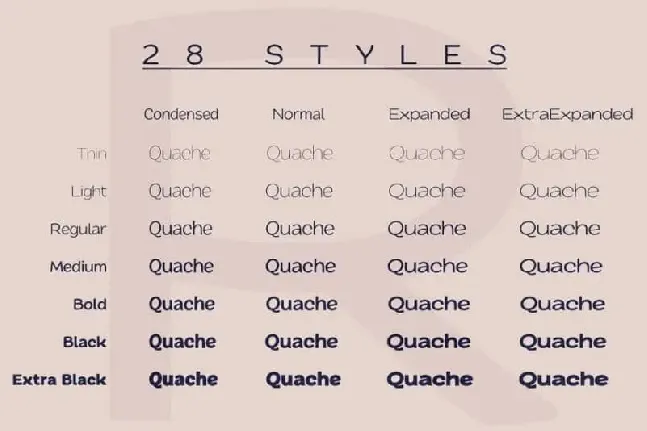 Quache Sans Serif font