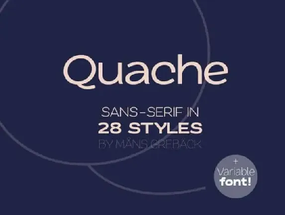 Quache Sans Serif font