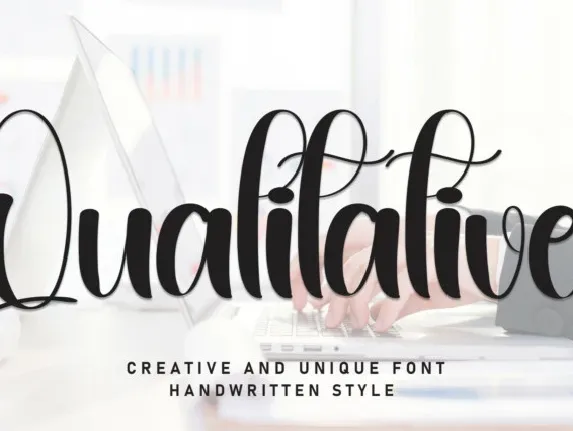 Qualitative Script font