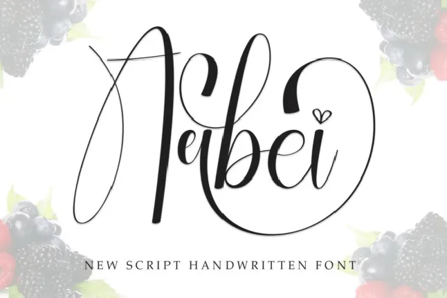 Arbei Script font