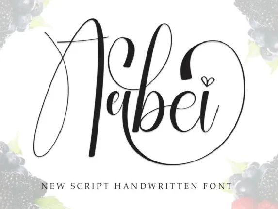 Arbei Script font