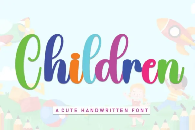 Children Script font