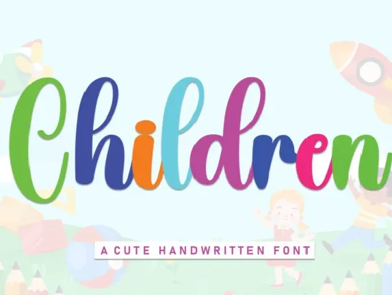 Children Script font