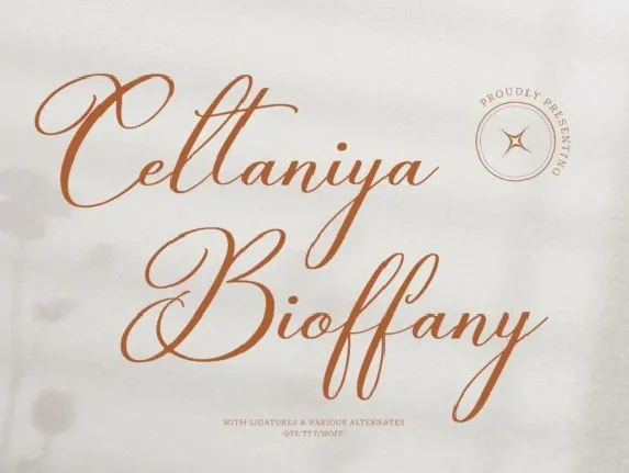 Celtaniya Bioffany font