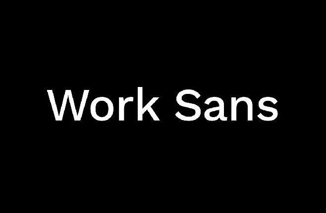 Work Sans font