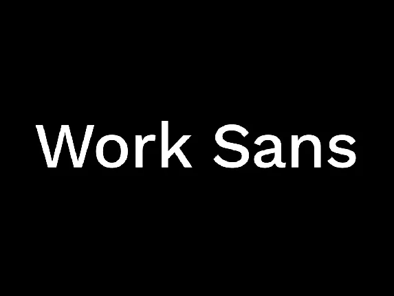 Work Sans font