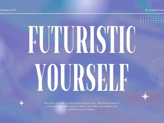 Futuristic Yourself font