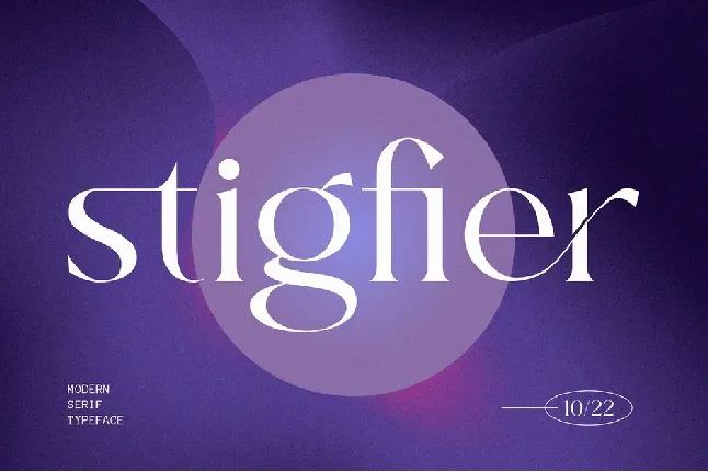 Stigfier font