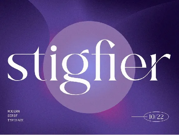 Stigfier font