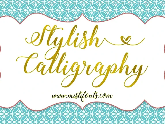 Stylish Calligraphy font