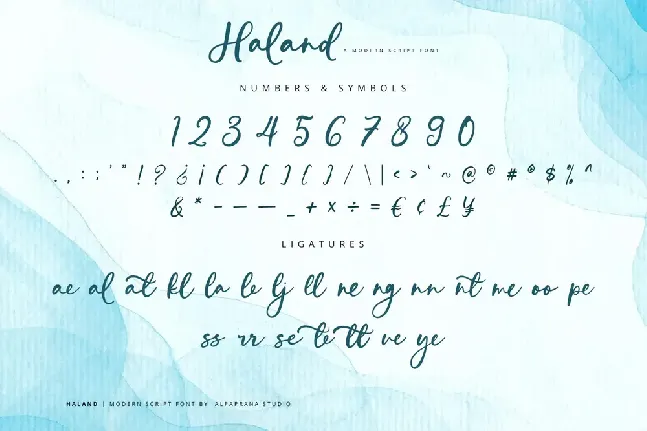 Haland font