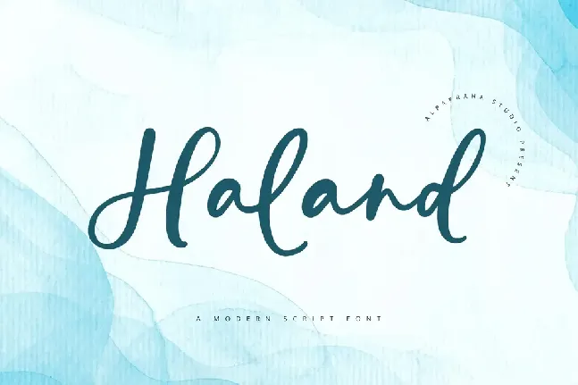 Haland font