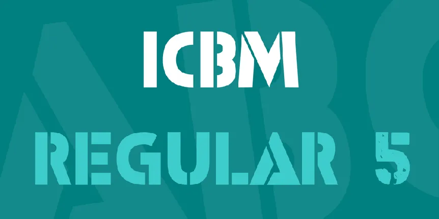 ICBM font