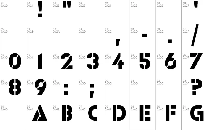 ICBM font