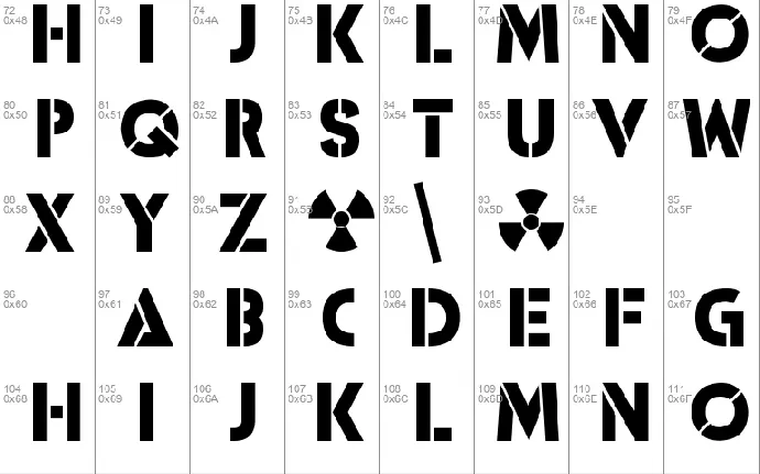 ICBM font