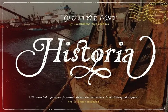 Historia Serif font