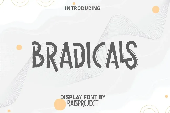 Bradicals font