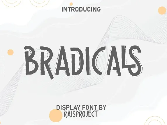 Bradicals font