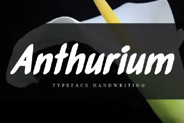 Anthurium Brush font