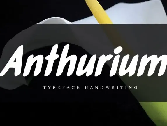 Anthurium Brush font