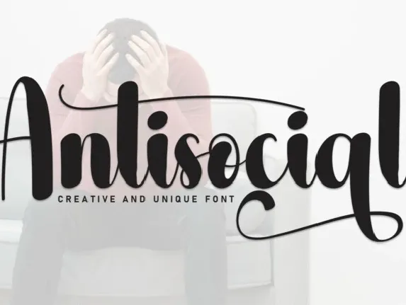 Antisocial Script font