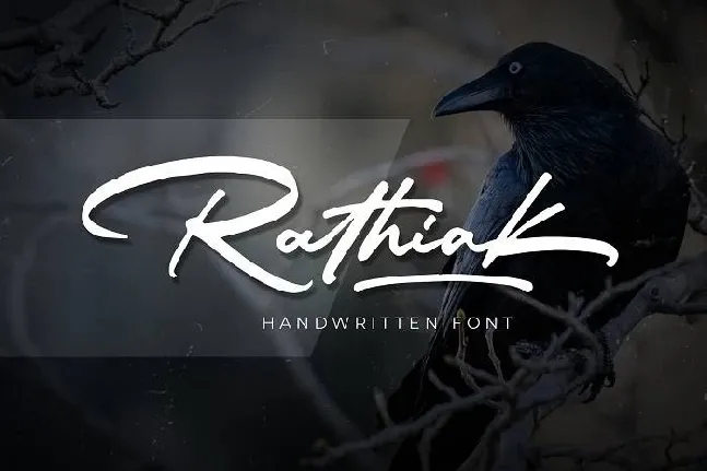 Rathiak Handwritten font