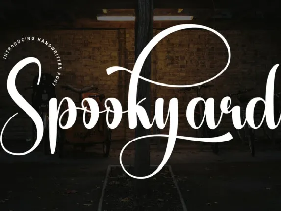 Spookyard Script font