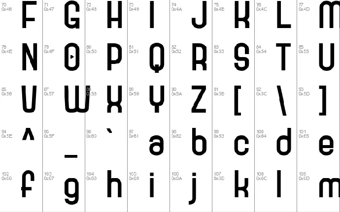 Goxac font