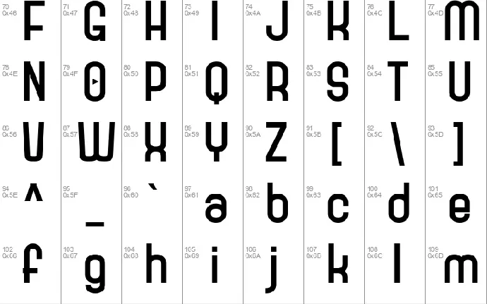 Goxac font